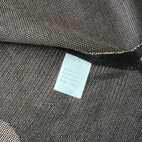 Misook Contemporary Black Knit Long Line Cardigan - Picture 3 of 4